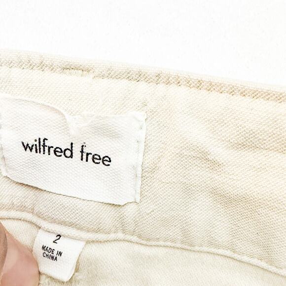 Wilfred Free Cream Carpenter Pants Denim Jeans Straight Leg Size 2 - Picture 7 of 10